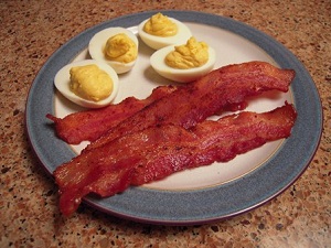 Deviled Eggs and Bacon